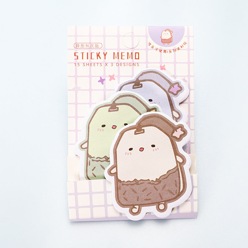Wholesale 10 PCS Cute Cartoon Paper Sticky Notes